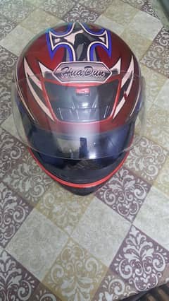 HuaDun Japan made motorcycle helmet Size,Medium to Large,Red n Blackkj