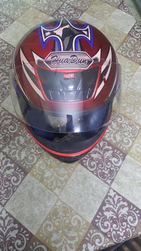 HuaDun Japan made motorcycle helmet Size,Medium to Large,Red n Black w 0