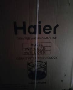 HAIER WASHING MACHINE AND DRYER HWM120-AS