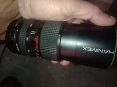 Hanimex zoom lens 80-200mm also use in Nikon and Cannon camera