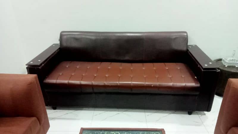 5 seaters leather sofa set 0