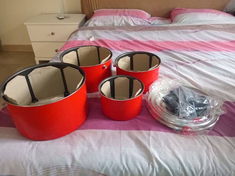 imported tefal cooking pot 4 pieces set 0