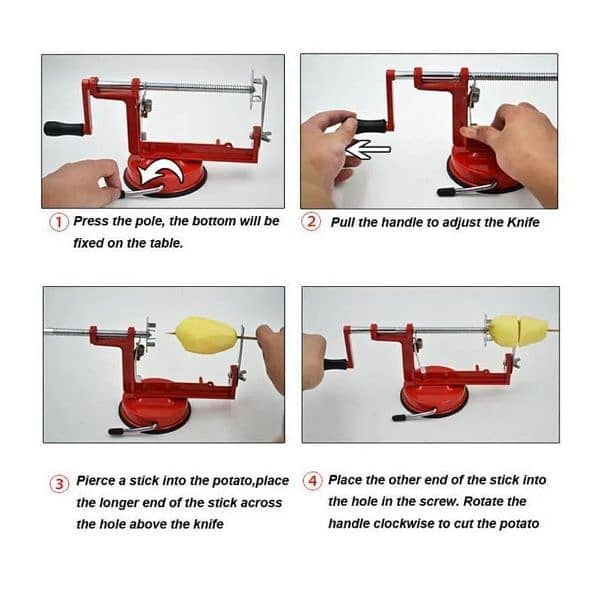 Easy To Use Stainless Steel Potato French Fry Cutter free delivery 6