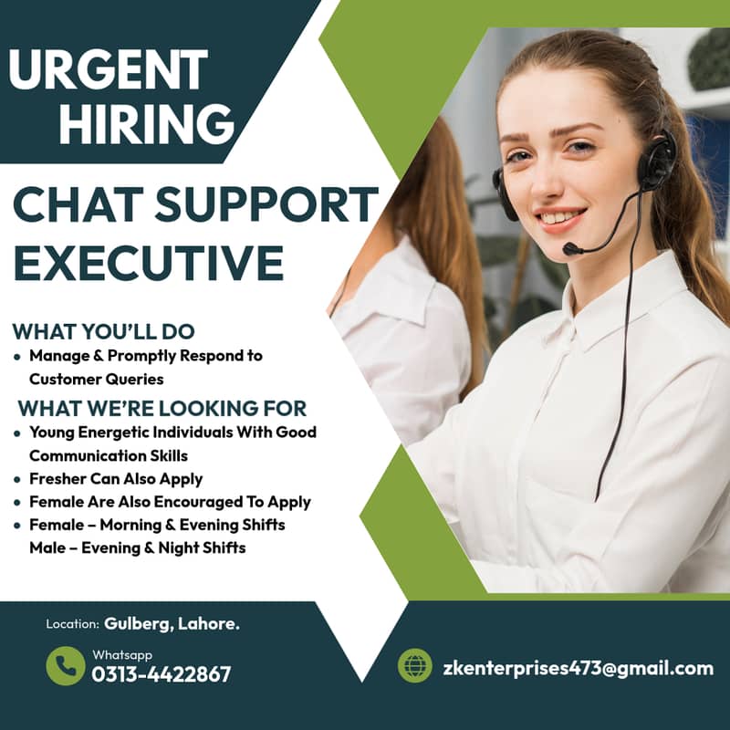 CHAT SUPPORT EXECUTIVE (30 NO. OF POSITIONS AVAILABLE) 0