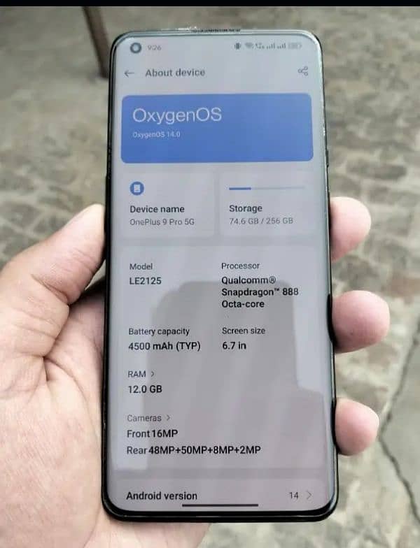 Exchange sale/one plus 9 pro PTA approved condition 10/10 0