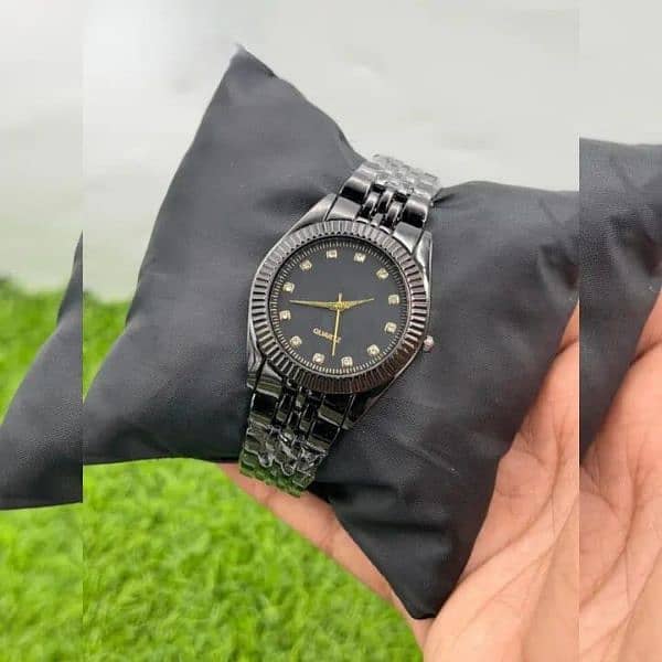 Golden and black mens watches delivery free 4