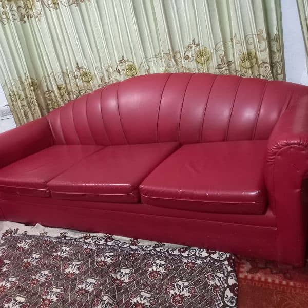 Red sofa set for sale 0