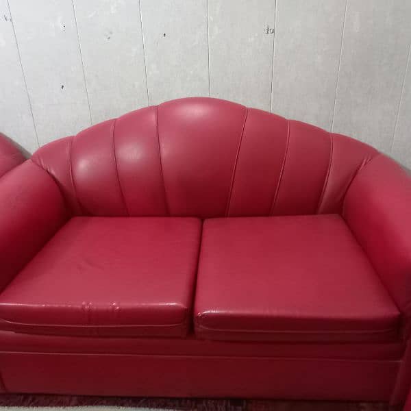 Red sofa set for sale 1