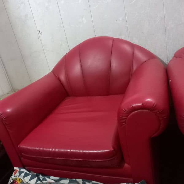 Red sofa set for sale 2