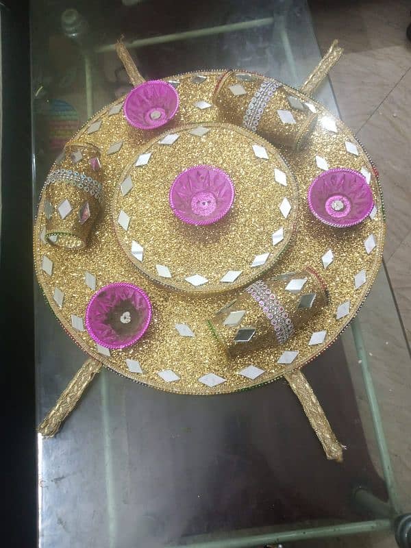 mehndi thaal in excellent New condition in throw away prices 3