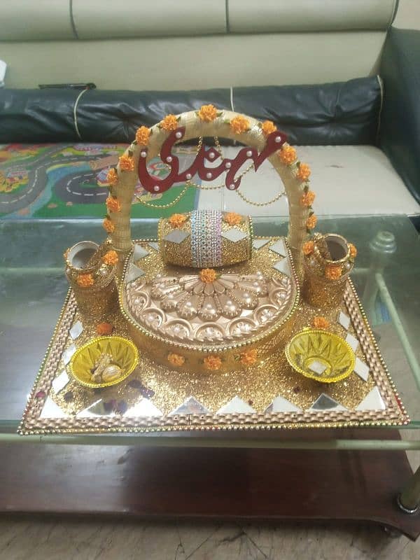 mehndi thaal in excellent New condition in throw away prices 4