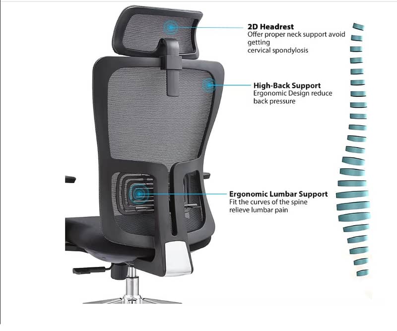 Executive Chair l Ergonomic Chair l chair for long Sitting 3