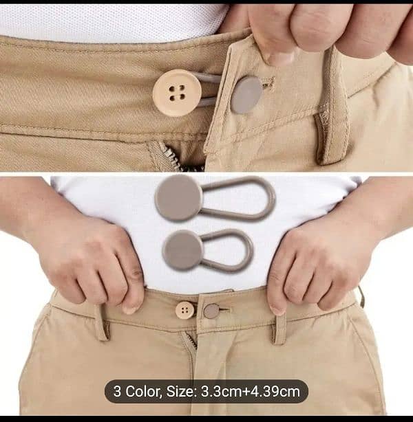 2Pcs pant waist extension buttons 1