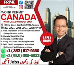 Canada Work/Job Offer Visa/Canada Study/Visit Visa/Family Immigration