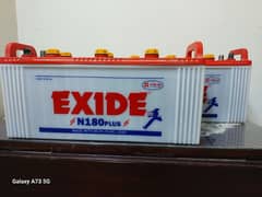 Exide battery pair N180 plus