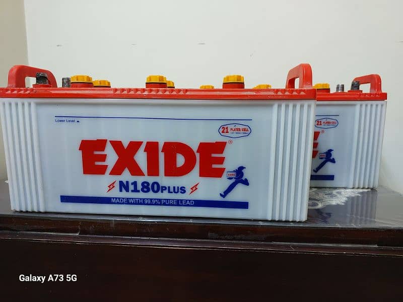 Exide battery pair N180 plus 0