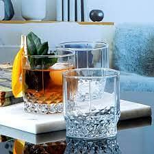 Premium Quality Delisoga 6 Pcs Water Glass Set, Heat Resistant Durable 3