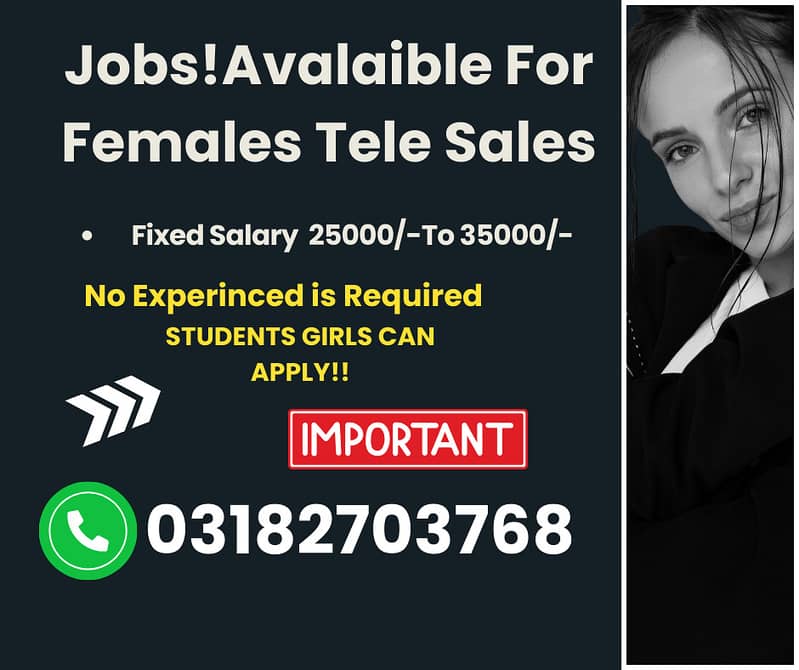 We need experience and freshy female candidates 0