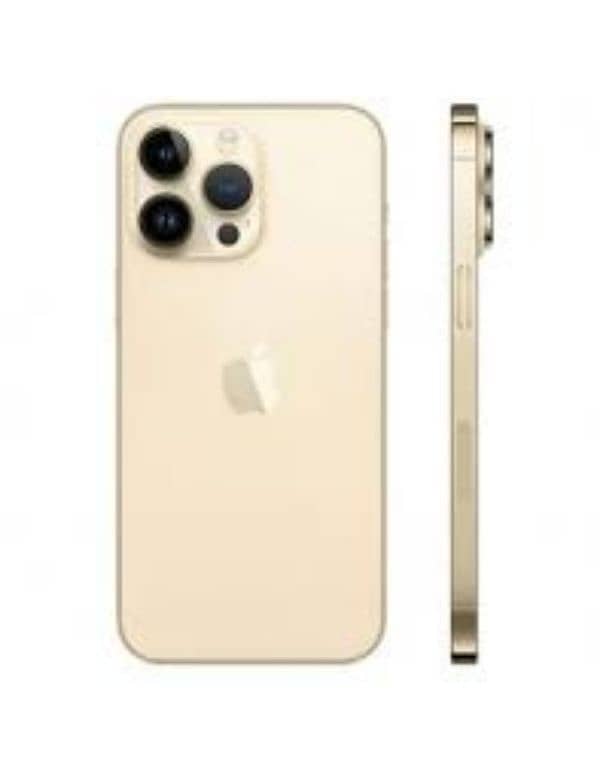 iPhone 14 Pro 256gb official PTA gold colour 0