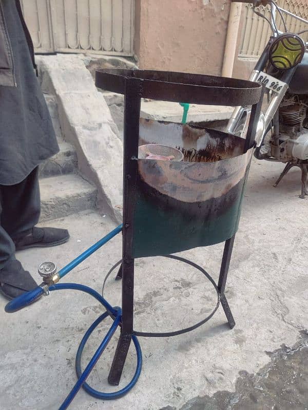 food stall (counter) with Fries item and 2 plastic stool. . . more 9