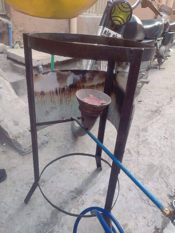 food stall (counter) with Fries item and 2 plastic stool. . . more 13