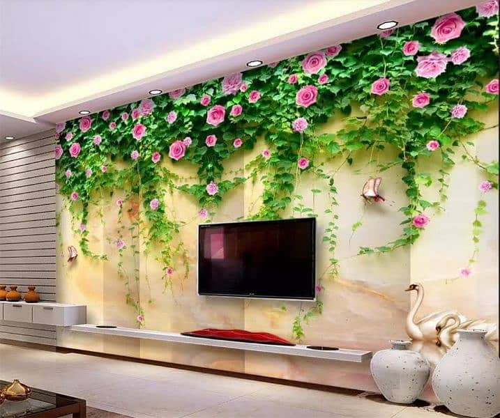 3D wallpaper/3D Flex Wallpaper/ wall Decor/ waterproof Sheet 3