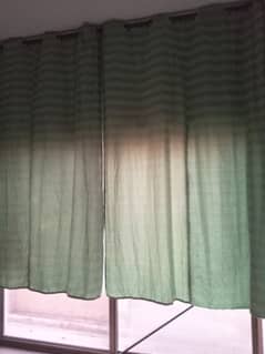 Nice Green color with stripe Curtains brand new