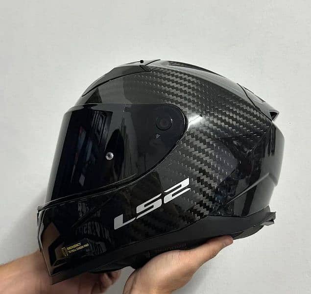 Ls2 black helmet little used only. 1