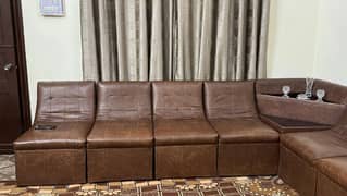 10 Seater Corner Sofa set+ Corner Table