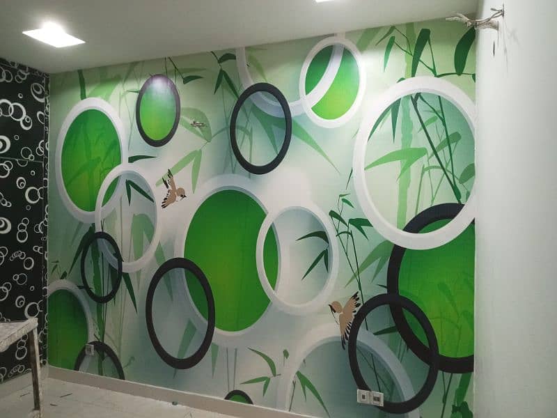 3D wallpaper/ 3D Flex wallpaper/Waterproof Sheet 12