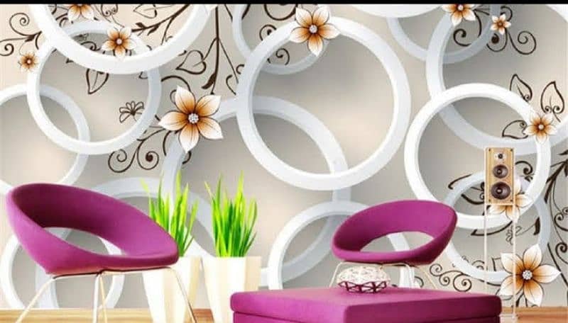 3D wallpaper/ 3D Flex wallpaper/Waterproof Sheet 15