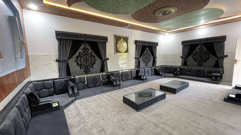 Arabic Majlis Sofa Seating 4700Per running feet 1