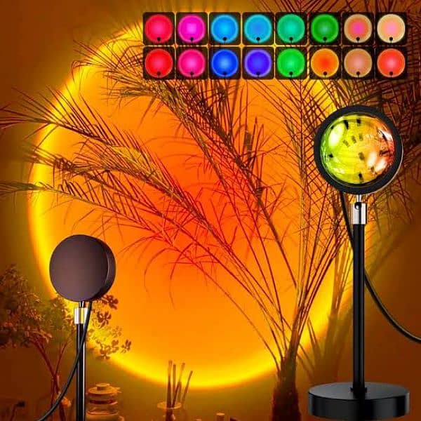 Remote Control RGB Sunset Lamp Projector With 16 Color Changing Lights 2