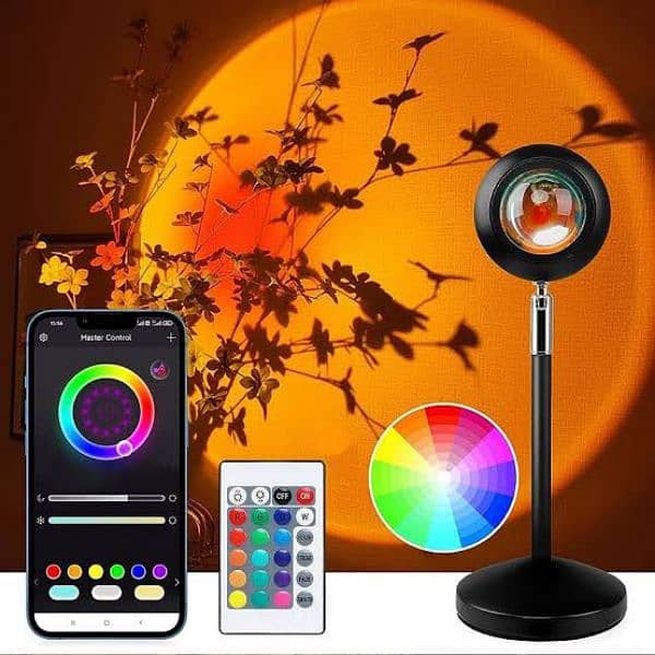 Remote Control RGB Sunset Lamp Projector With 16 Color Changing Lights 4