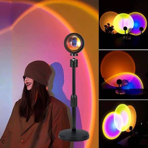 Remote Control RGB Sunset Lamp Projector With 16 Color Changing Lights 5