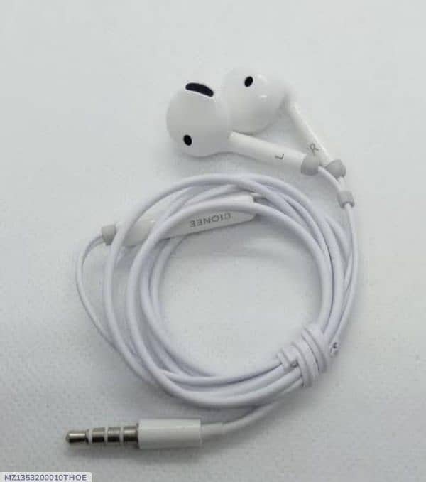 clear voice wired earphones white 1