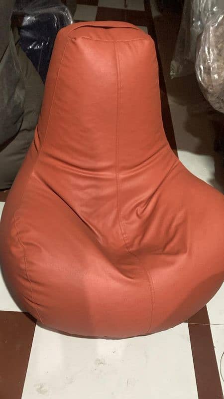 Leather Bean Bag available All variety contact me  number 03004440017 15