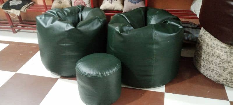 Leather Bean Bag available All variety contact me  number 03004440017 19