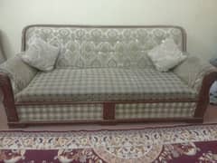 sheesham wood sofa