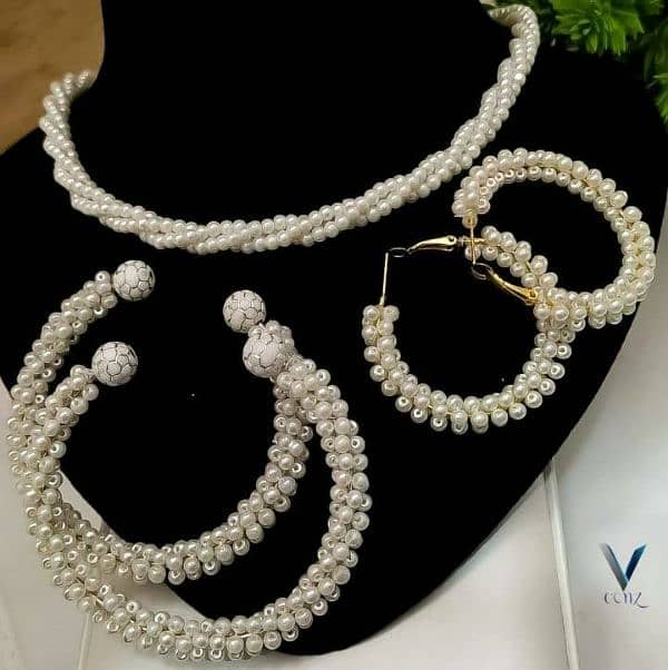 pearl Elegant Jewelry set 0