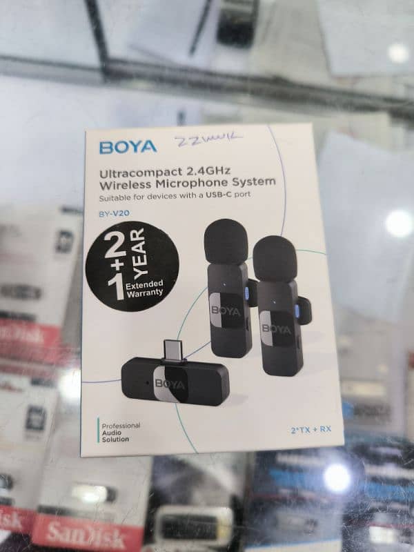 Original Boya 2 in 1 wireless Microphone Type-C 0