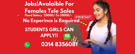 Jobs/call center/office job  /Female jobs/Jobs in Karachi/Telesales