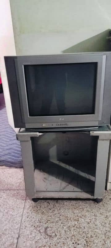 Lg TV Brand new condition for sale with trolly 0