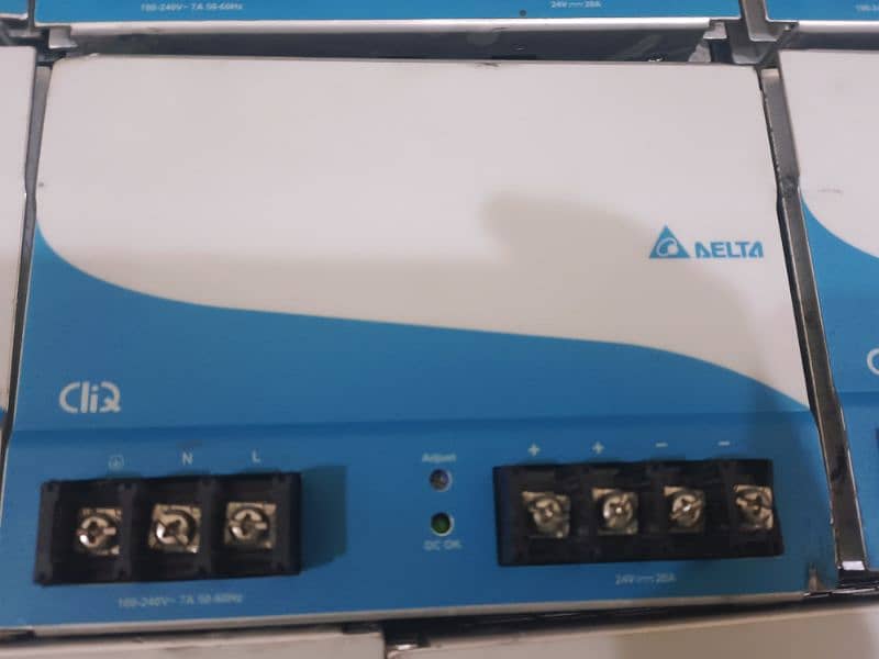 delta power supply 24volt 20amp 10amp 5 amp Mitsubishi PLC weintek HMI 1