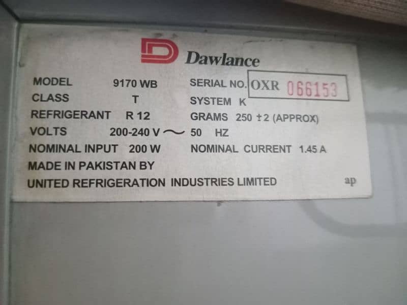 Dawlance 9170 WB Refrigerator – 12 Cubic Feet (fridge) 7