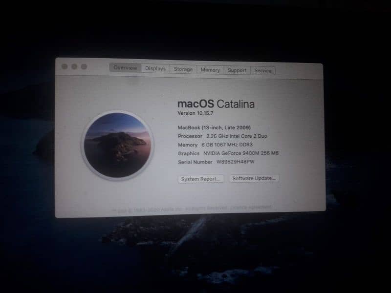 mac late 2009 6gb 250gb 1