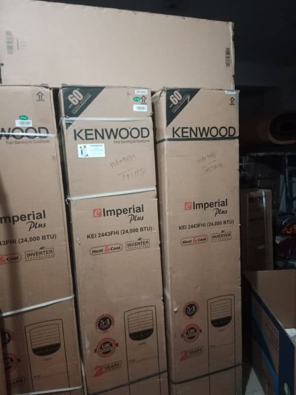 Model KEI  2443FHI 2400 BTU inverter Floor standing 2Ton Kenwood 3