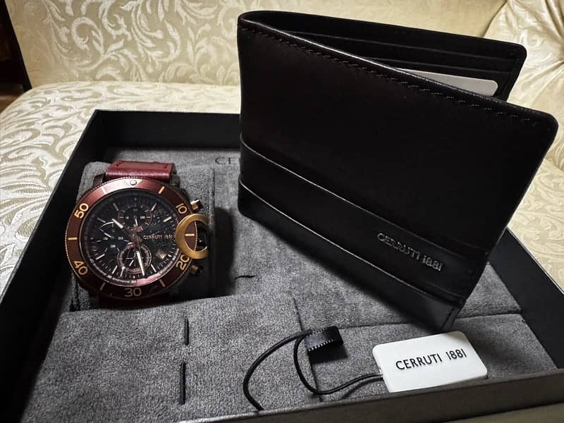 cerrutti 1881- watch and wallet gift set 3