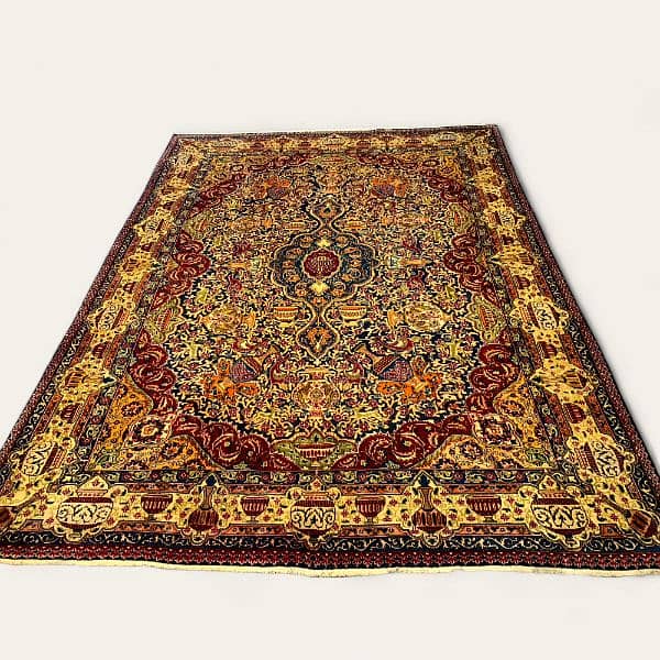 Handmade Persian Rug | Second hand Kashmar Rug | best price Shikargah 0