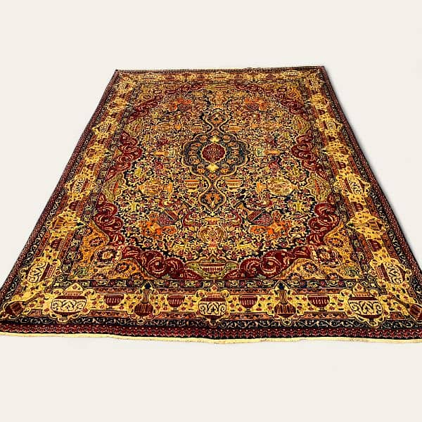 Handmade Persian Rug | Second hand Kashmar Rug | best price Shikargah 4